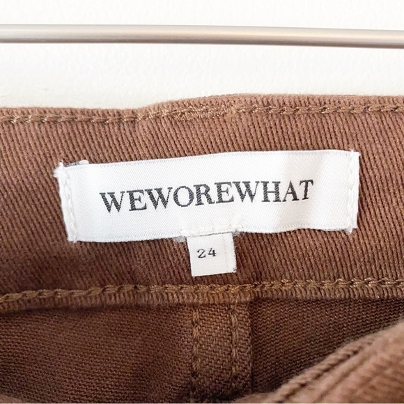 WeWoreWhat High Rise Stretch Jean in Cacao Brown NWT - Picture 10 of 13